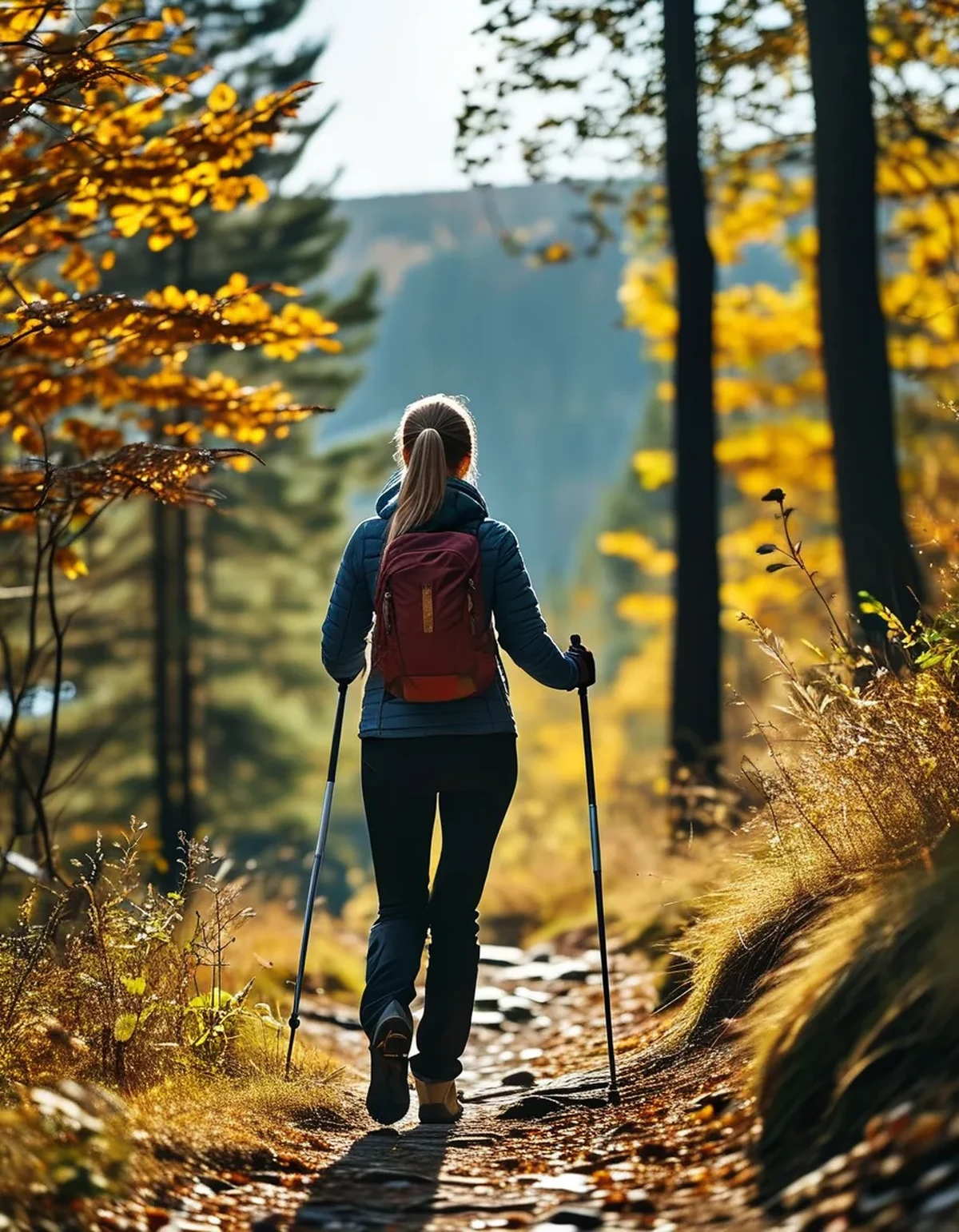 Why Does Downhill Nordic Walking Need a Different Pole Action?