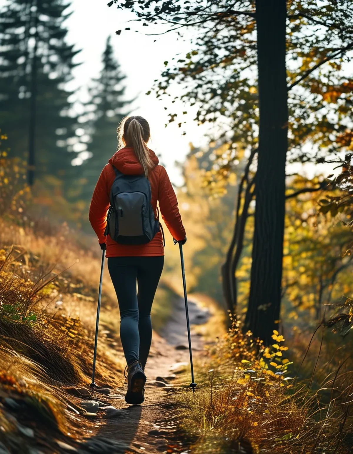 Why Does Downhill Nordic Walking Need a Different Pole Action?